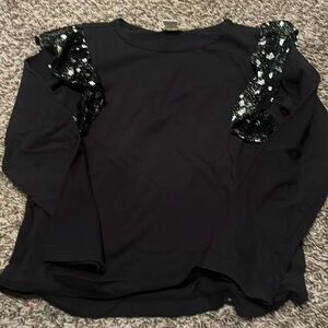 Crew cuts ruffle tee